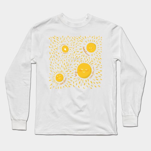 Sunshine Long Sleeve T-Shirt by LeilaCharaf